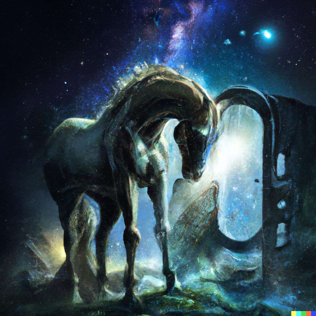 a horse, by Stephan Martiniere